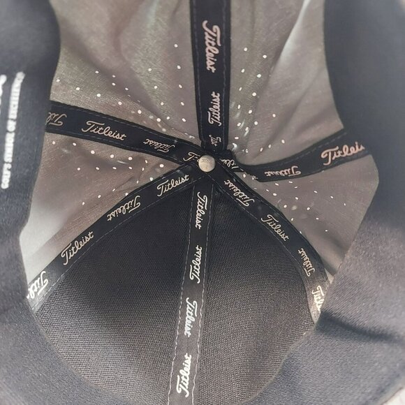Titleist Gray Performance Golf Cap With Adjustable Strap & Perforated Design - Picture 11 of 12
